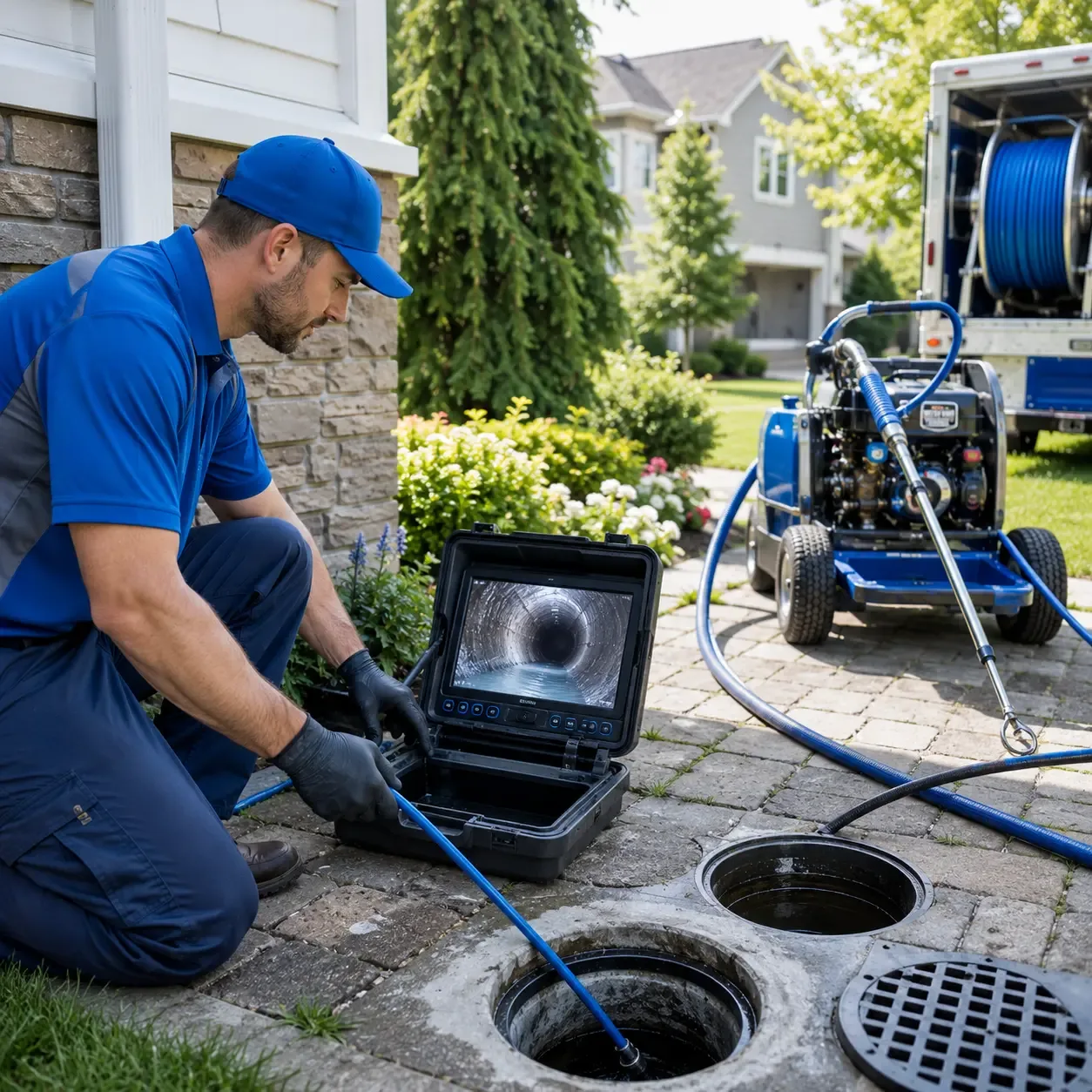 Outdoor drain cleaning professionals serving Huntington Mills, PA