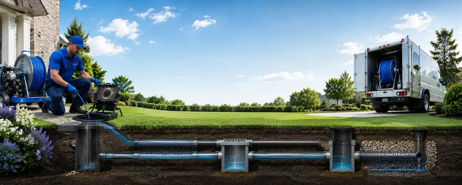 Outdoor drain cleaning information for Huntington Mills, PA